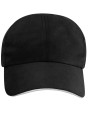 Casquettes personnalisable ELEVATE Casquette sandwich 6 panneaux Morion GRS recyclée ajustable