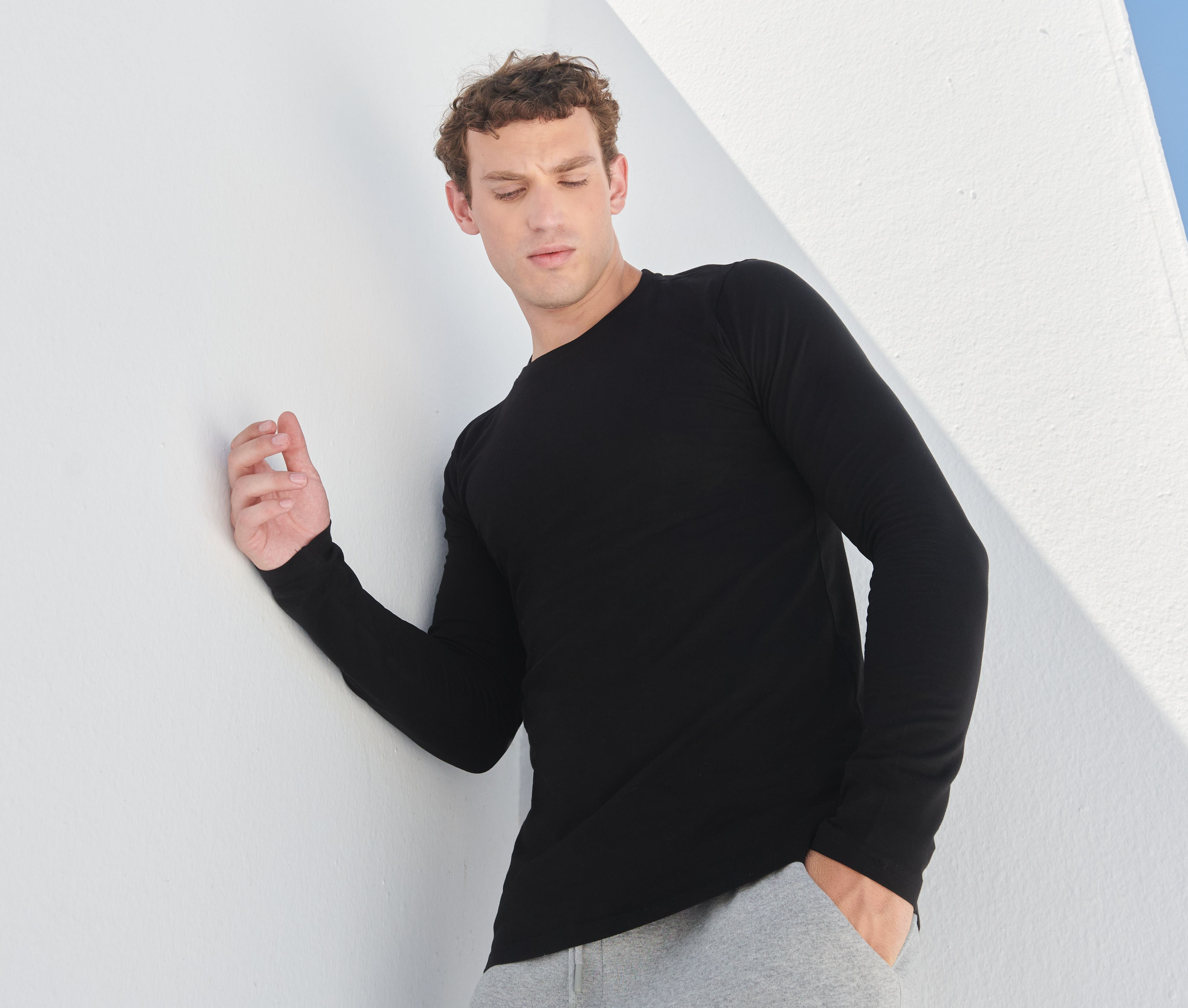 T-Shirts personnalisable SKINNIFIT MEN'S FEEL GOOD LONG-SLEEVE STRETCH T