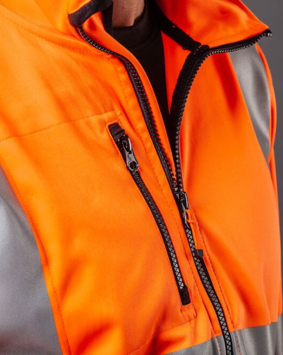 PROJOB 6105 LEICHTE SOFTSHELL JACKE EN ISO 20471 KLASSE 3 Softshells personalisierbar