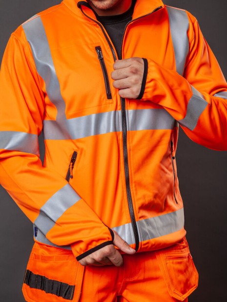 Softshells à personnaliser PROJOB 6105 SOFTSHELL 2 COUCHES - EN ISO 20471 CLASSE 3 