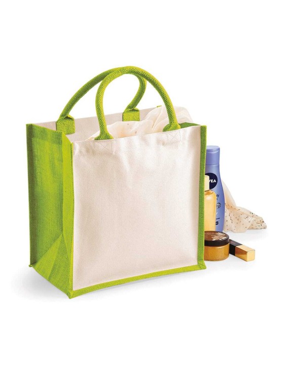 Tote bags WESTFORDMILL Printers' midi jute tote voor bedrukking &amp; borduring