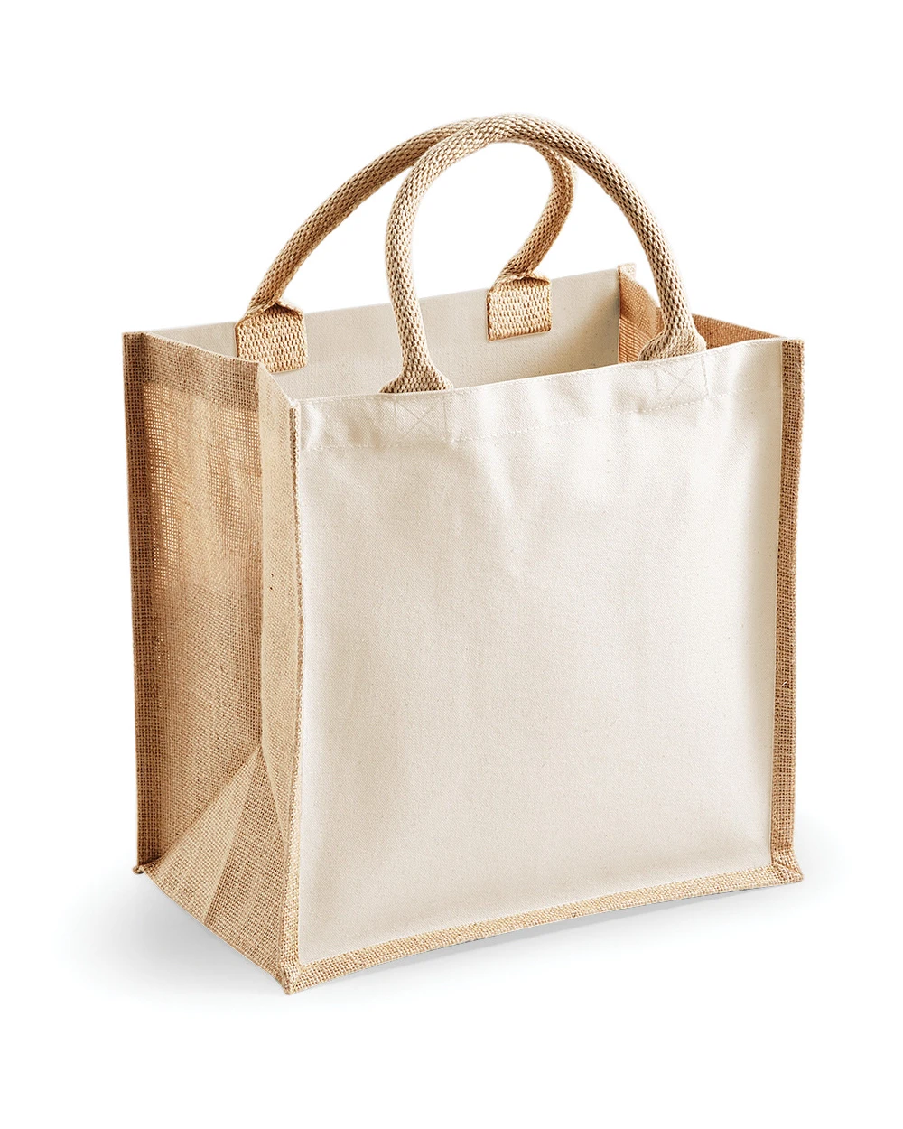 WESTFORDMILL Printers' midi jute bag Tote Bags personalisierbar