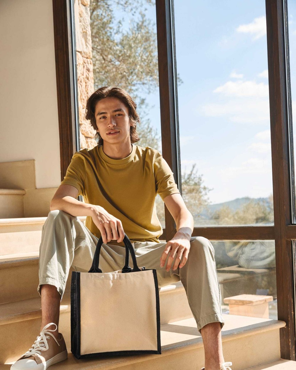 Tote bags personnalisable WESTFORDMILL Sac cabas en jute