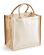 Tote bags WESTFORDMILL Printers' midi jute tote voor bedrukking &amp; borduring