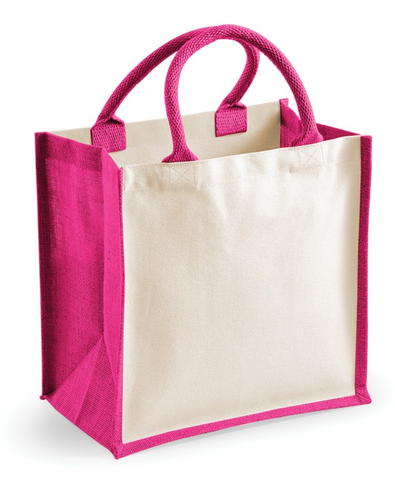 Tote bags WESTFORDMILL Printers' midi jute tote voor bedrukking &amp; borduring