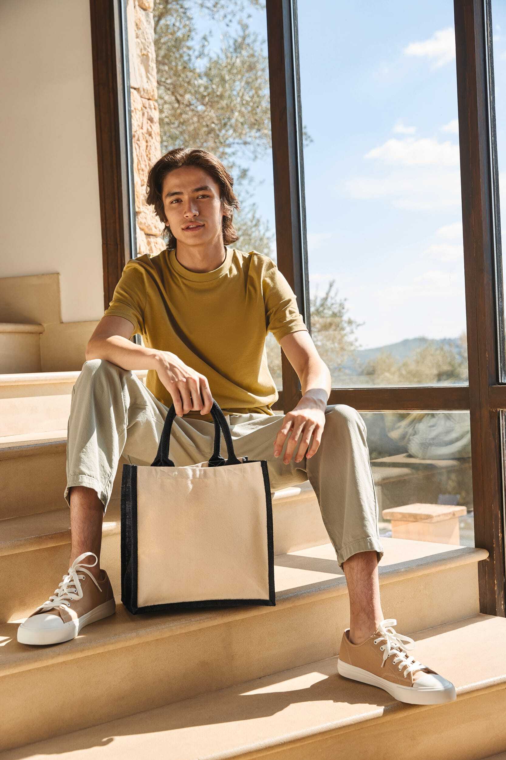 Tote bags personnalisable WESTFORDMILL Sac cabas en jute