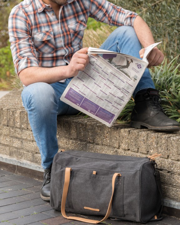 4DO Canvas Reisetasche, PVC-frei Taschen personalisierbar