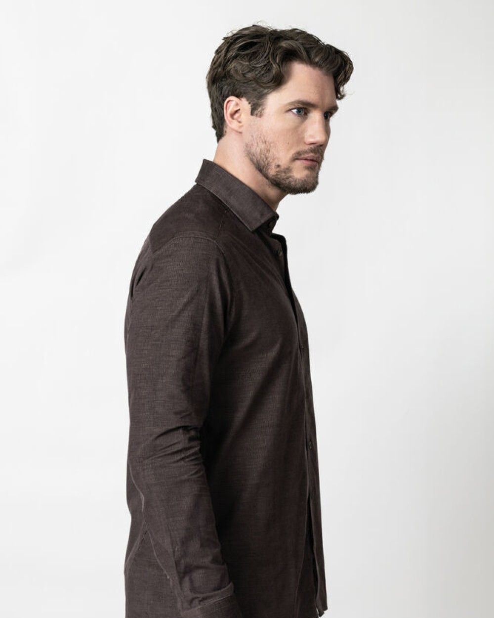 J. HARVEST & FROST IB134 Micro Cord Tailored Hemden personalisierbar