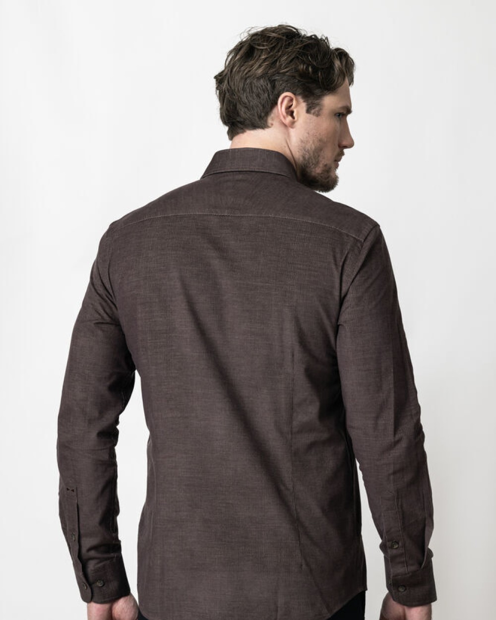J. HARVEST & FROST IB134 Micro Cord Tailored Hemden personalisierbar