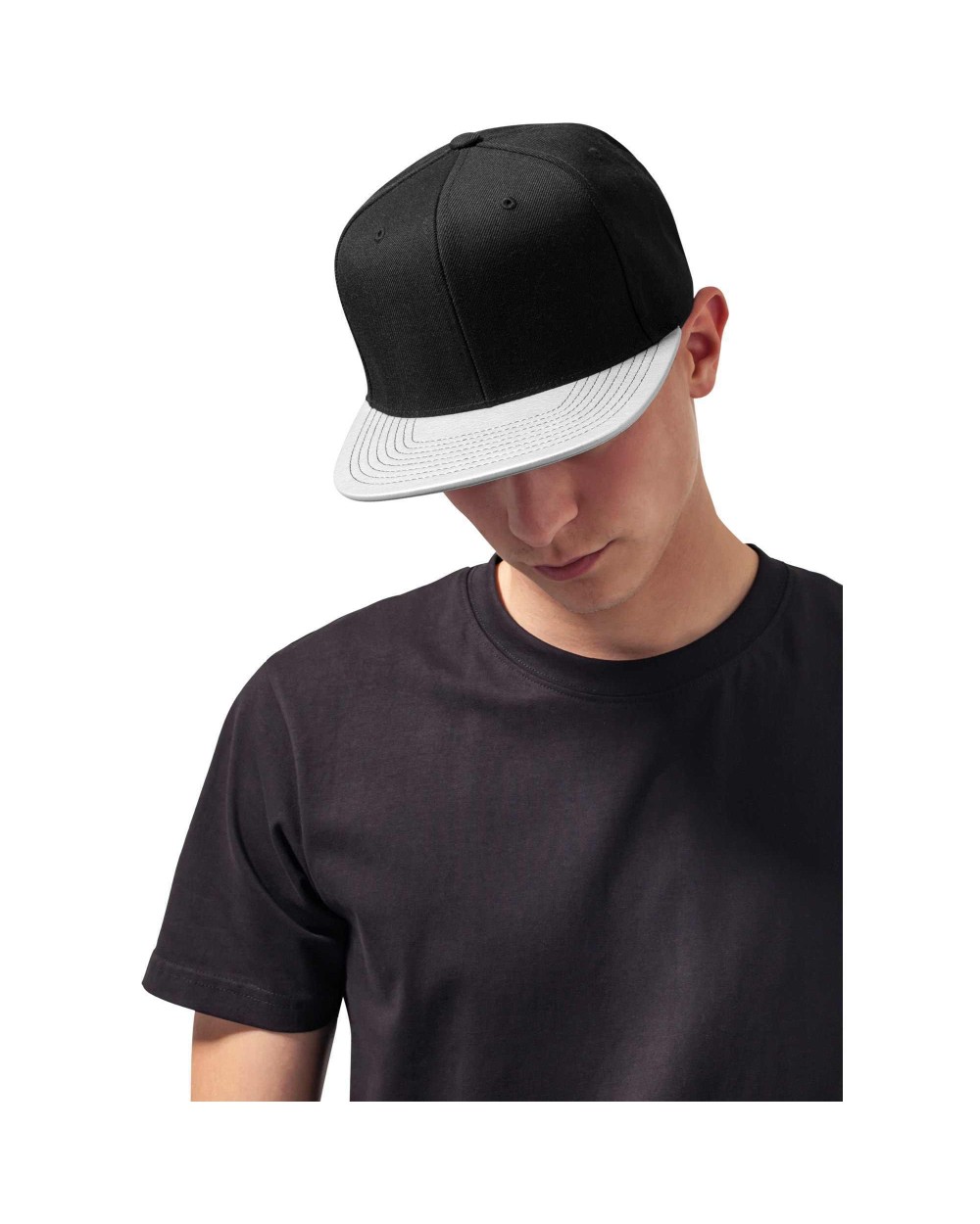 FLEXFIT Metallic Visor Snapback Kappen personalisierbar