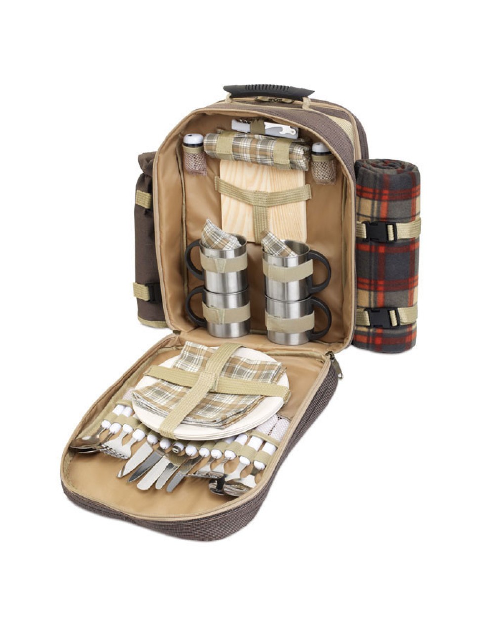 Tassen & Zakken 4DO Luxe picknickrugzak voor bedrukking &amp; borduring