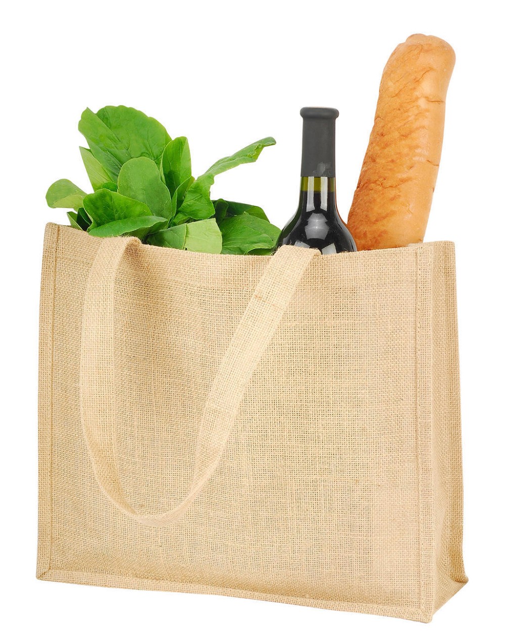 Tassen & Zakken SHUGON Calcutta Long Handled Jute Shopper Bag voor bedrukking &amp; borduring