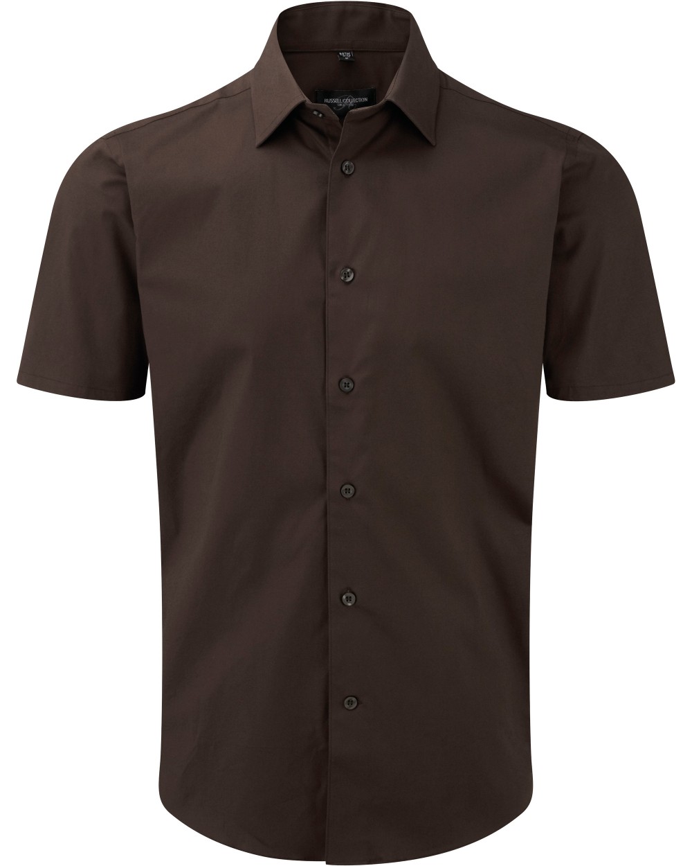 RUSSELL Men's Short Sleeve Easy Care Fitted Shirt Hemden personalisierbar