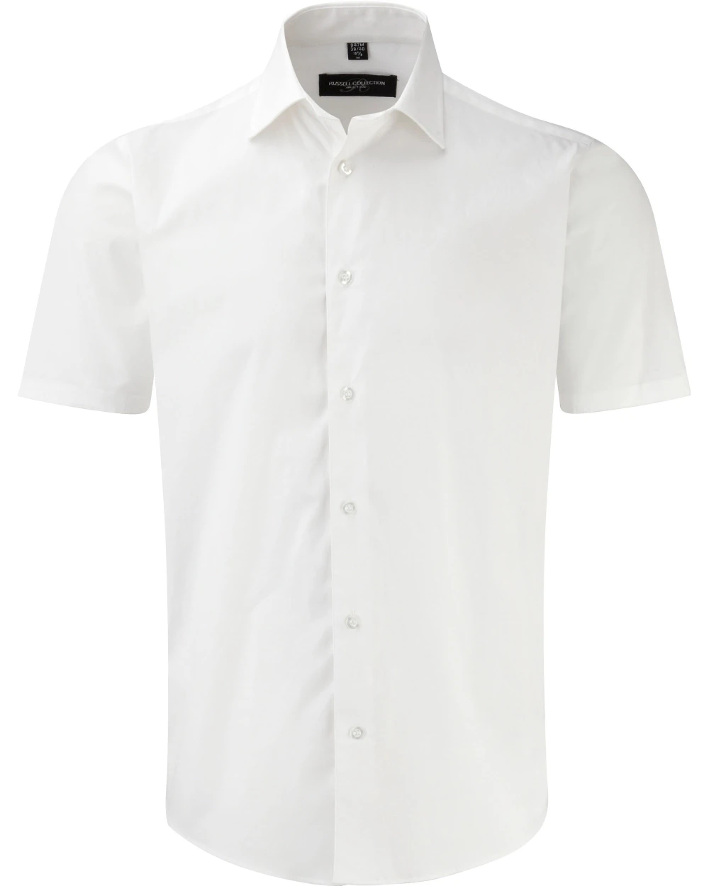 Hemden RUSSELL Men's Easy Care Fitted overhemd met korte mouwen voor bedrukking &amp; borduring