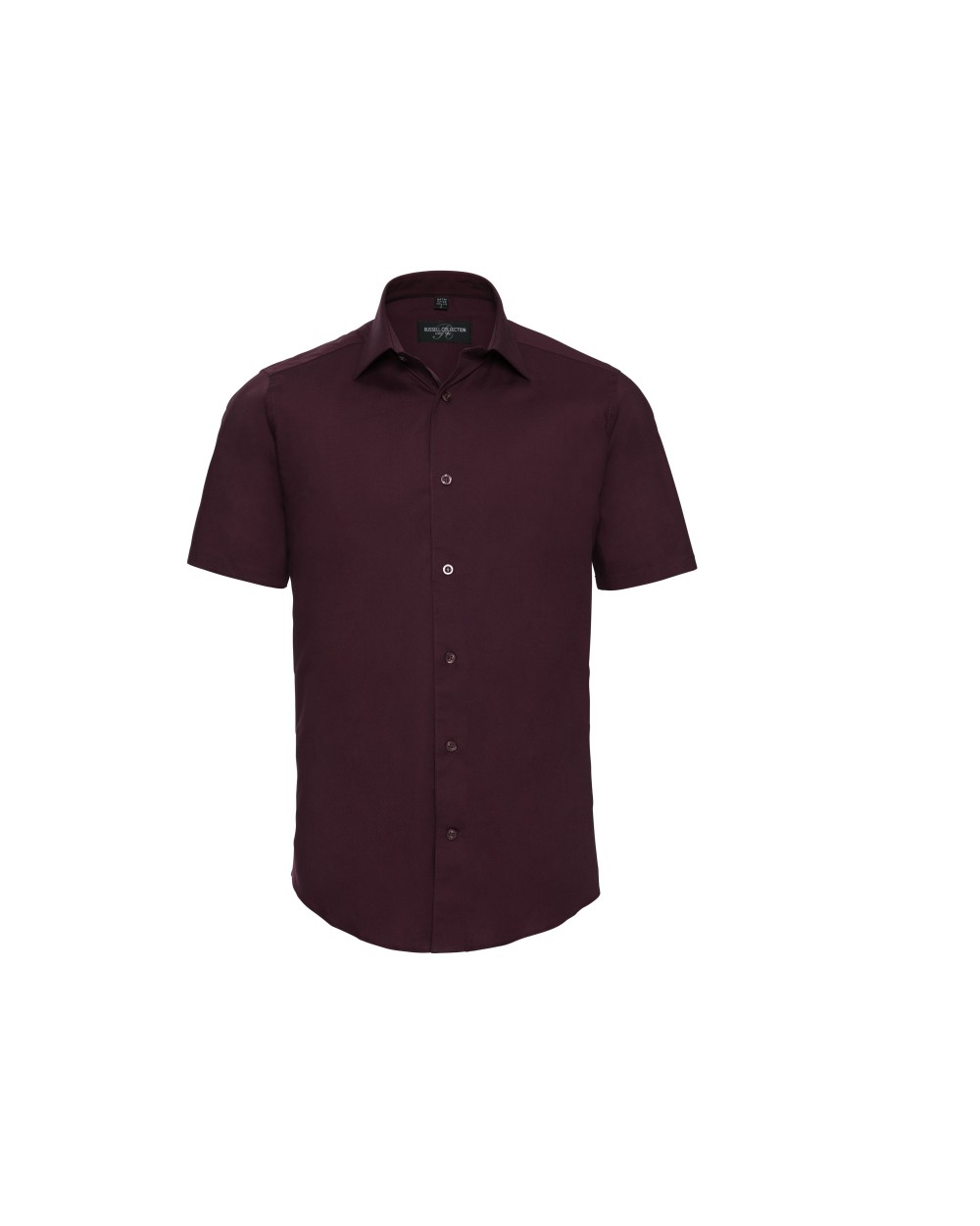 RUSSELL Men's Short Sleeve Easy Care Fitted Shirt Hemden personalisierbar