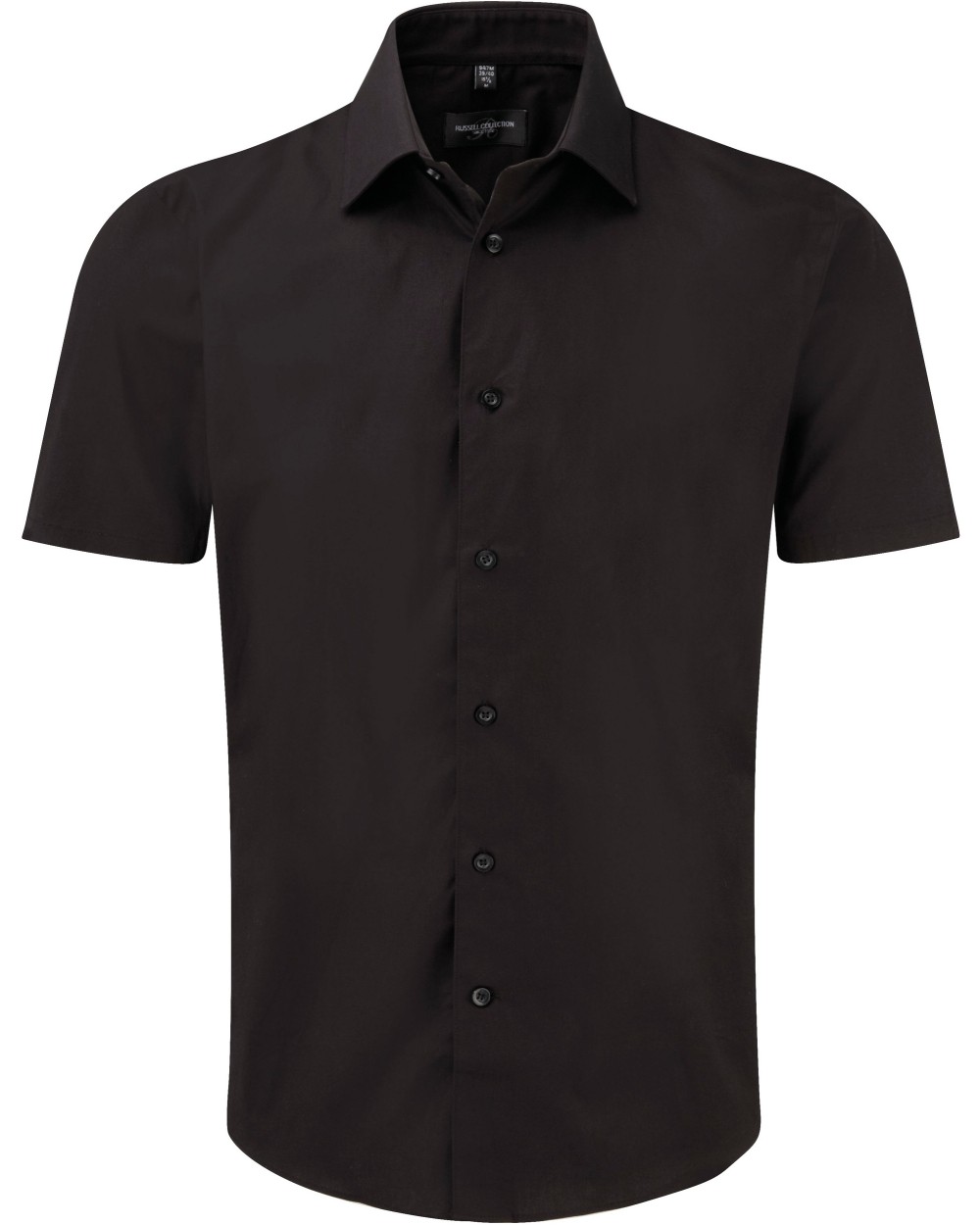 Hemden RUSSELL Men's Easy Care Fitted overhemd met korte mouwen voor bedrukking &amp; borduring