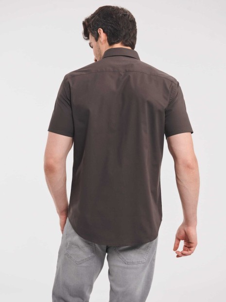 Chemises à personnaliser RUSSELL Chemise fittée homme manches courtes 