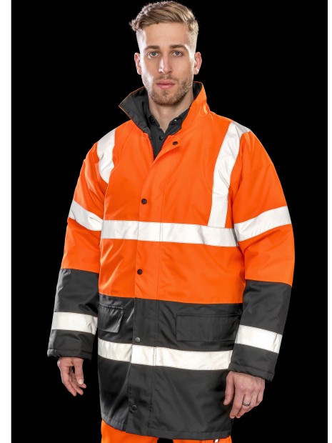 Vestes à personnaliser RESULT MOTORWAY 2-TONE SAFETY COAT 