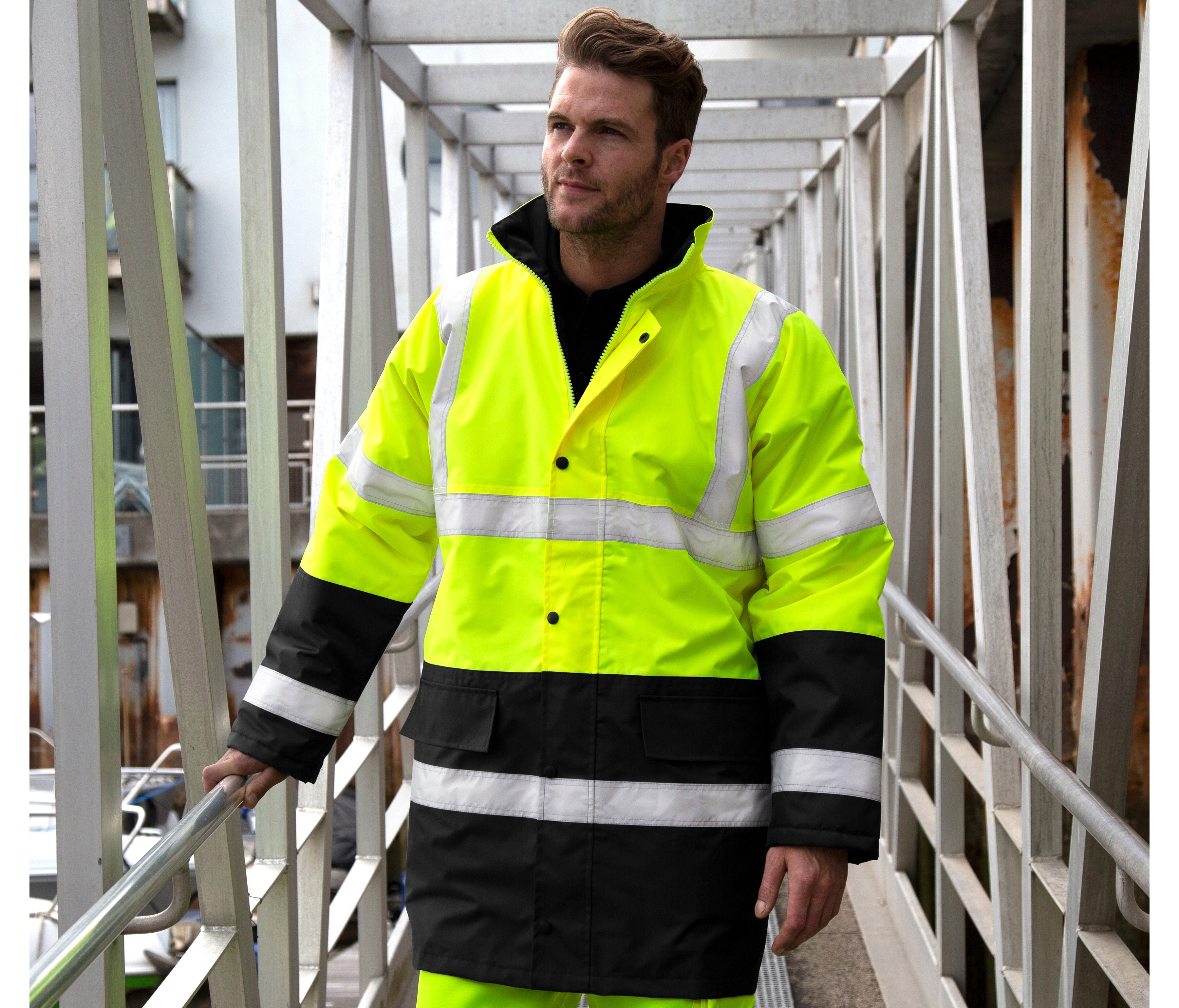 Vestes personnalisable RESULT MOTORWAY 2-TONE SAFETY COAT