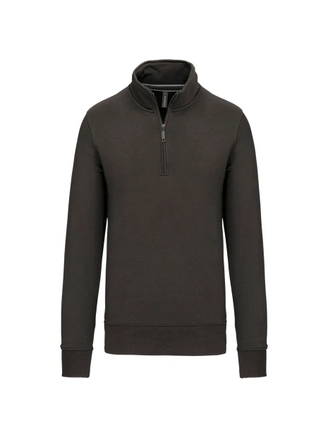 KARIBAN Sweat-shirt col zippé homme /api/colors/3664e9be-231a-44a8-bacd-707b001b474c personnalisable