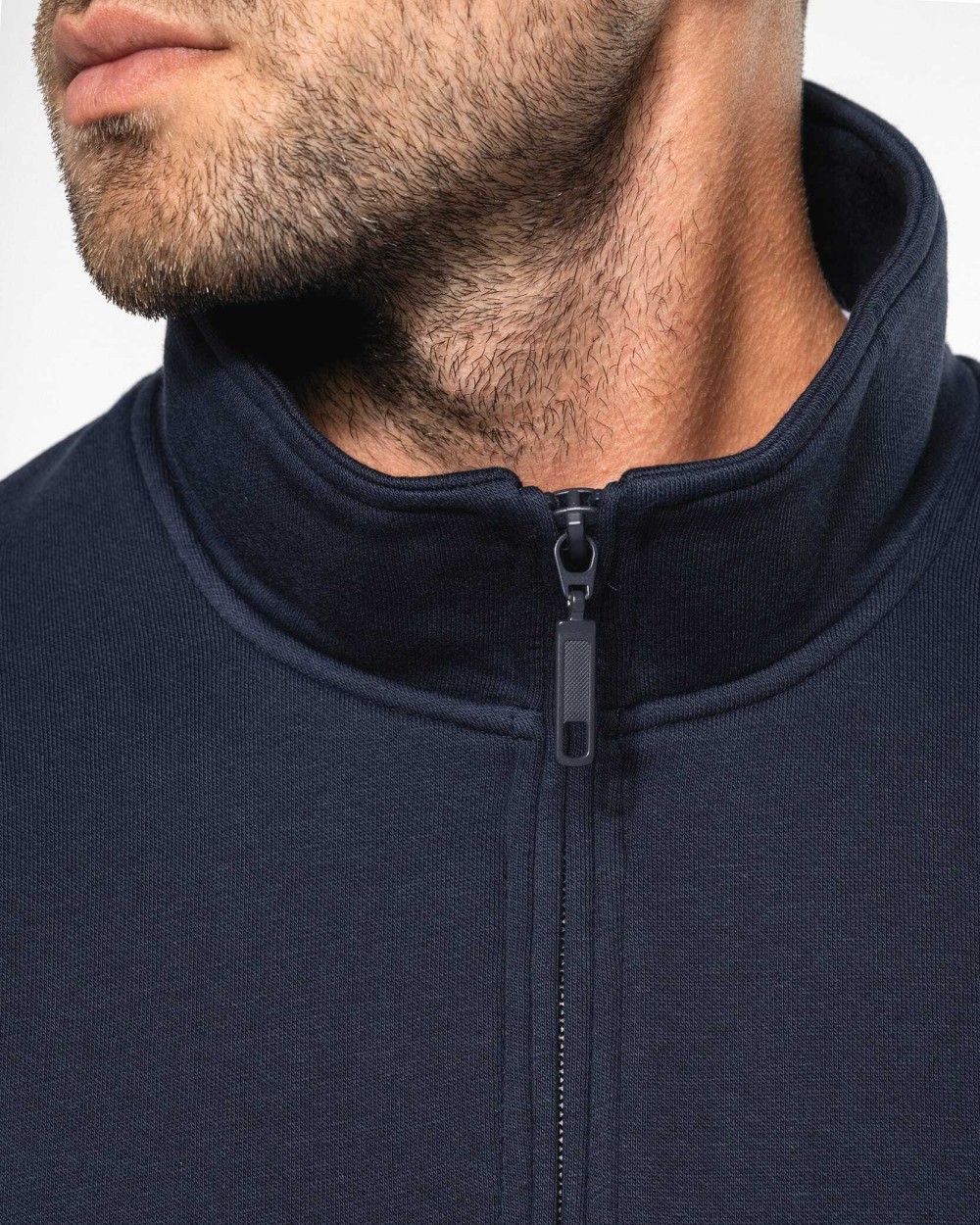 Sweat-shirts personnalisable KARIBAN Sweat-shirt col zippé homme