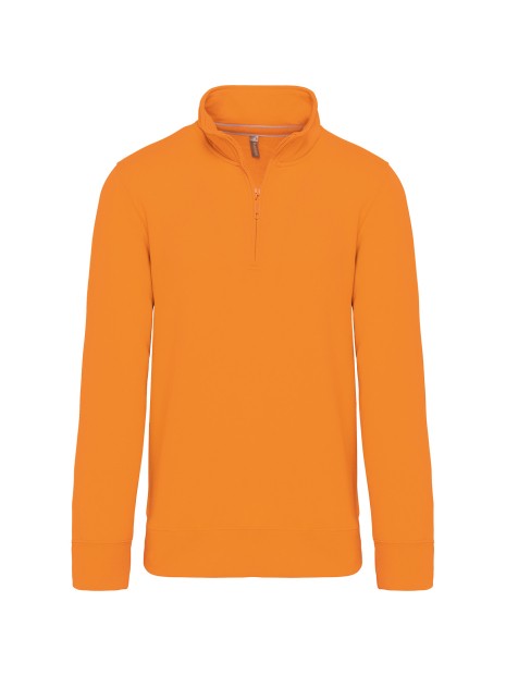 KARIBAN Sweat-shirt col zippé homme /api/colors/d51260d5-b263-4200-988d-ee19f414959e personnalisable
