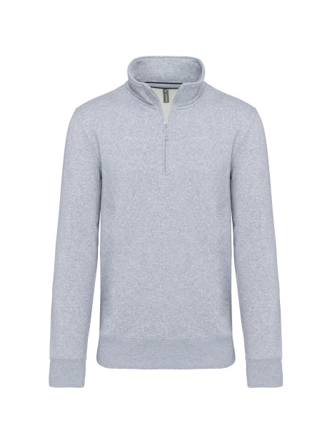 KARIBAN Sweat-shirt col zippé homme /api/colors/a37ac46b-201c-43db-9085-8f3a99c04b1c personnalisable