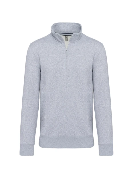 KARIBAN Sweat-shirt col zippé homme /api/colors/a37ac46b-201c-43db-9085-8f3a99c04b1c personnalisable