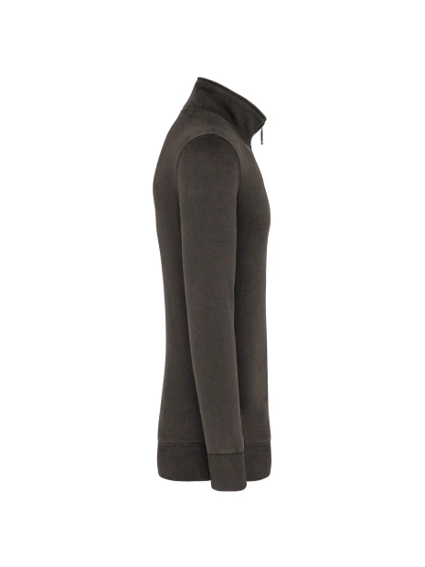 KARIBAN Sweat-shirt col zippé homme /api/colors/3664e9be-231a-44a8-bacd-707b001b474c personnalisable