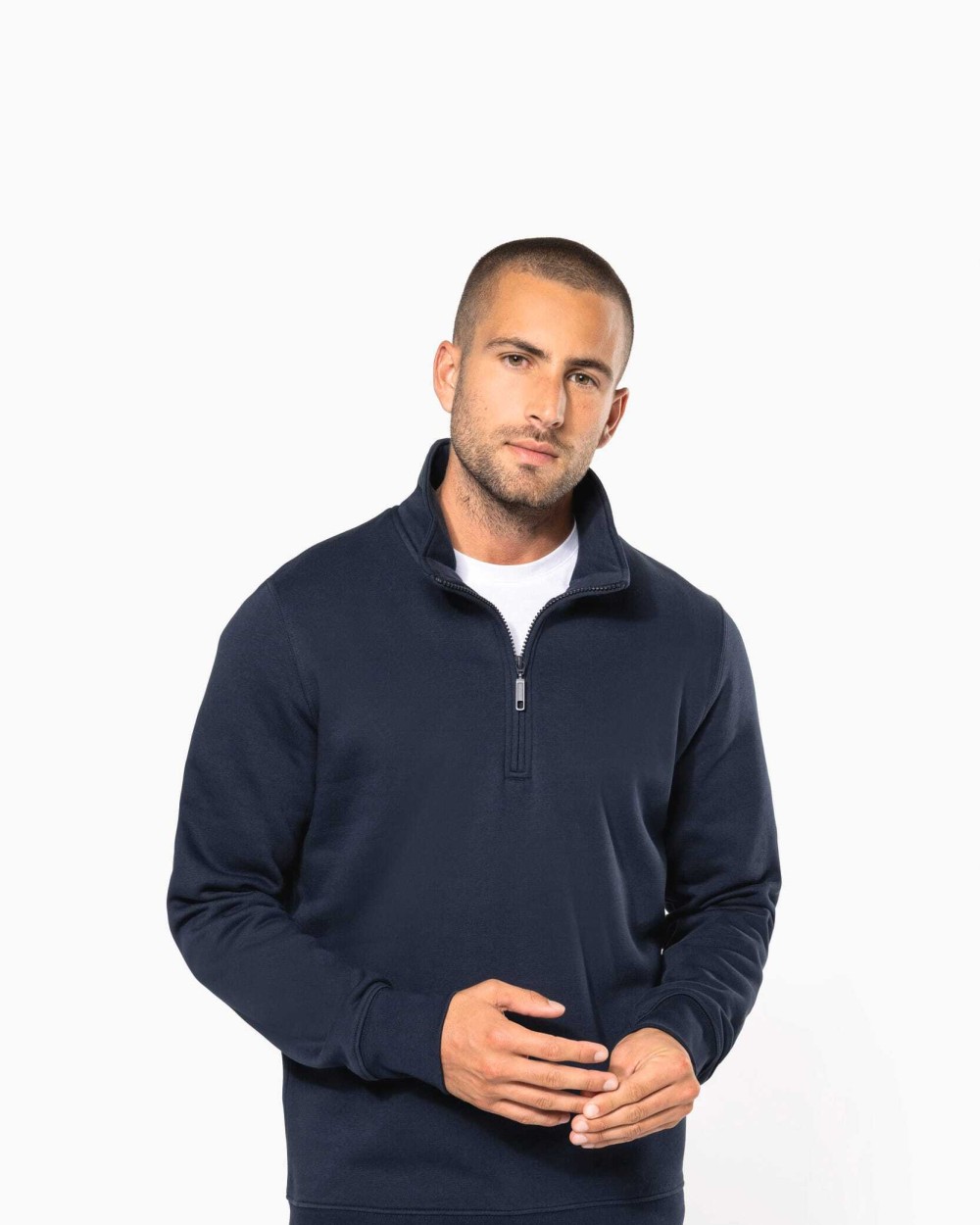 Sweaters & hoodies KARIBAN Sweater met ritskraag voor bedrukking &amp; borduring