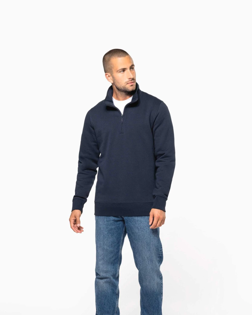 KARIBAN Sweatshirt mit Reißverschlusskragen Sweatshirts personalisierbar