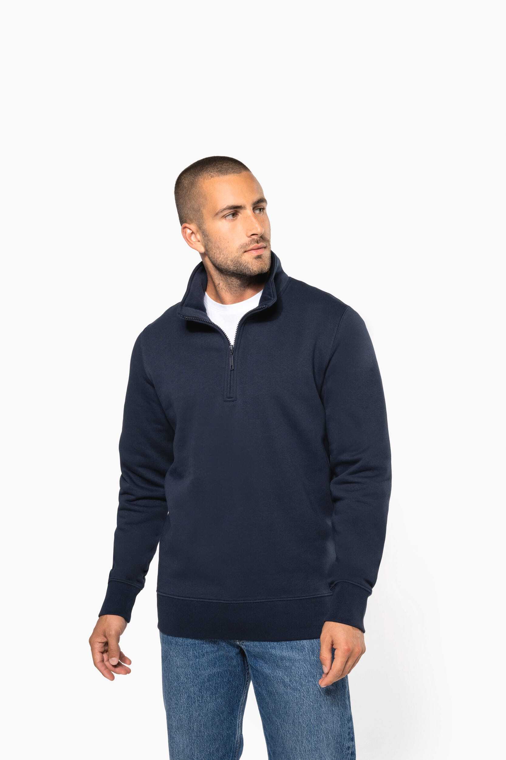 Sweat-shirts personnalisable KARIBAN Sweat-shirt col zippé homme