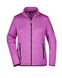 Polar Fleeces JAMES & NICHOLSON Ladies` Knitted Fleece Jacket voor bedrukking &amp; borduring