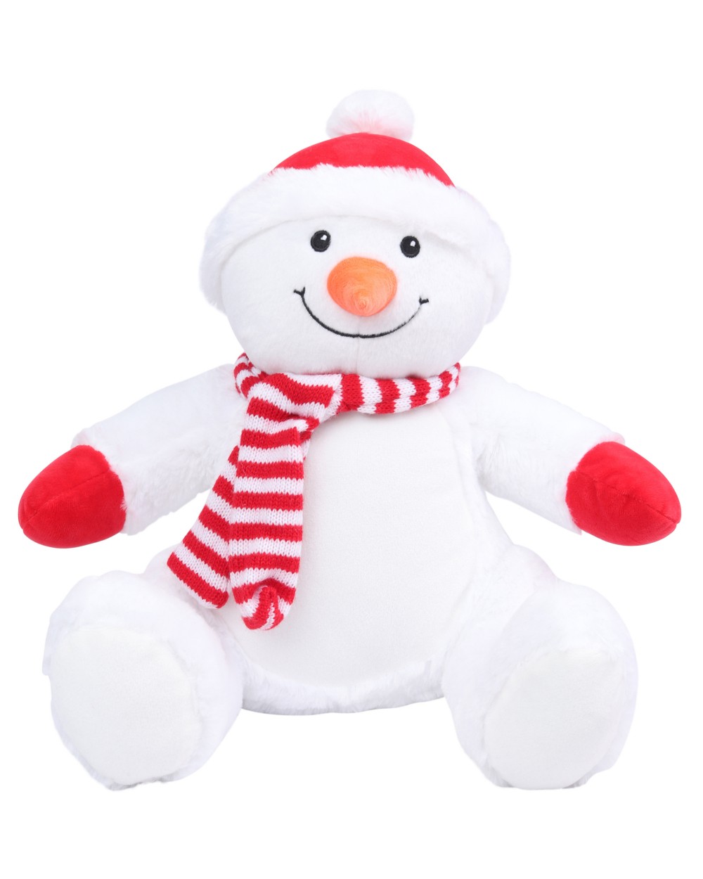 MUMBLES Plüschtier Schneemann mit Reißverschluss Zubehör personalisierbar