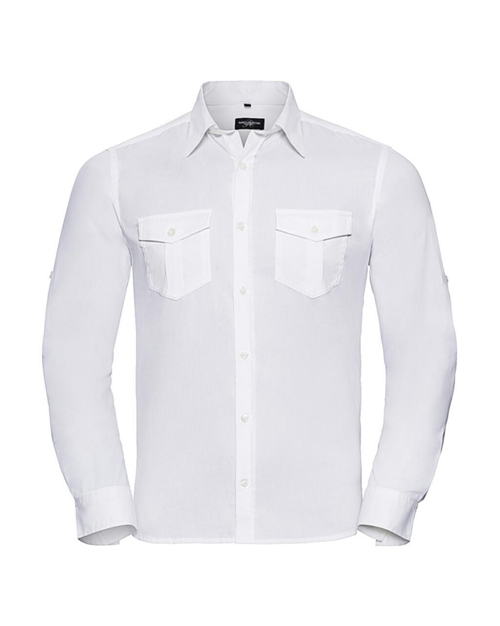 Hemden RUSSELL Roll Sleeve Shirt Long Sleeve voor bedrukking &amp; borduring