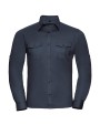 RUSSELL Men's Roll Sleeve Shirt LS  Hemden personalisierbar