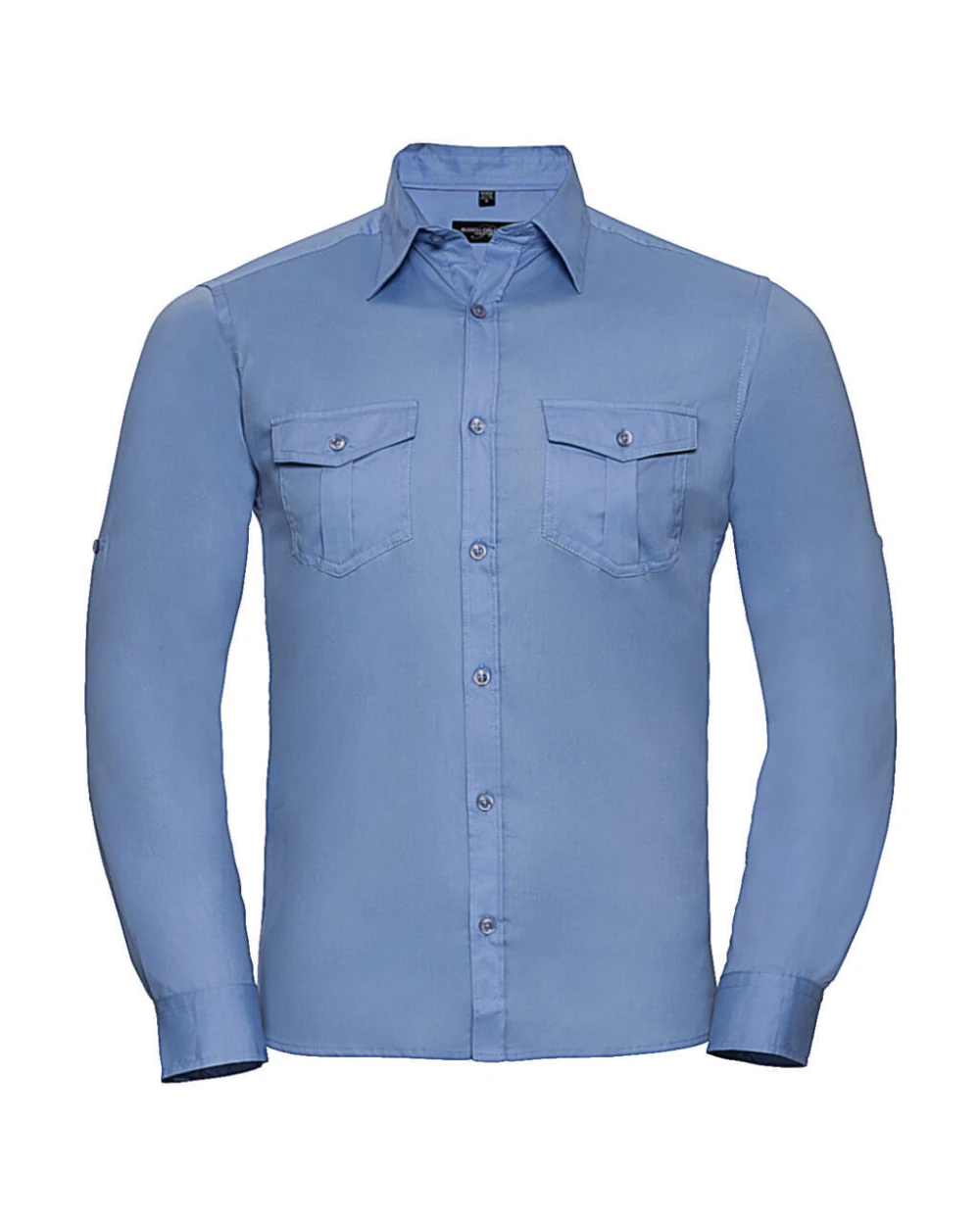 RUSSELL Men's Roll Sleeve Shirt LS  Hemden personalisierbar