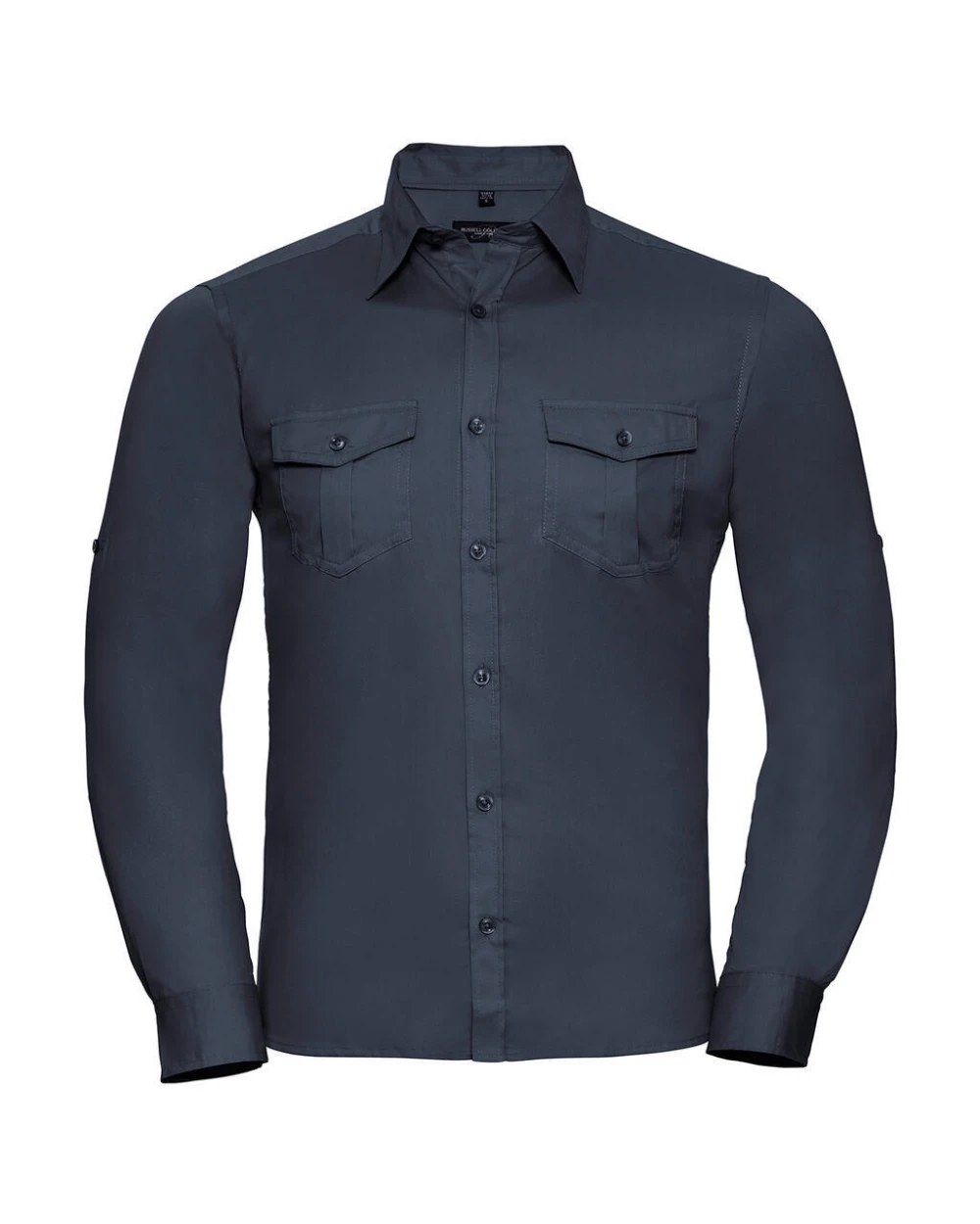 RUSSELL Men's Roll Sleeve Shirt LS  Hemden personalisierbar