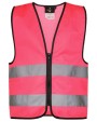 Gilets de sécurité personnalisable KORNTEX SAFETY VEST FOR KIDS WITH ZIPPER