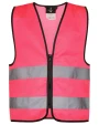 Gilets de sécurité personnalisable KORNTEX SAFETY VEST FOR KIDS WITH ZIPPER