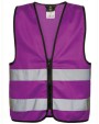 Fluo vestjes KORNTEX SAFETY VEST FOR KIDS WITH ZIPPER voor bedrukking &amp; borduring