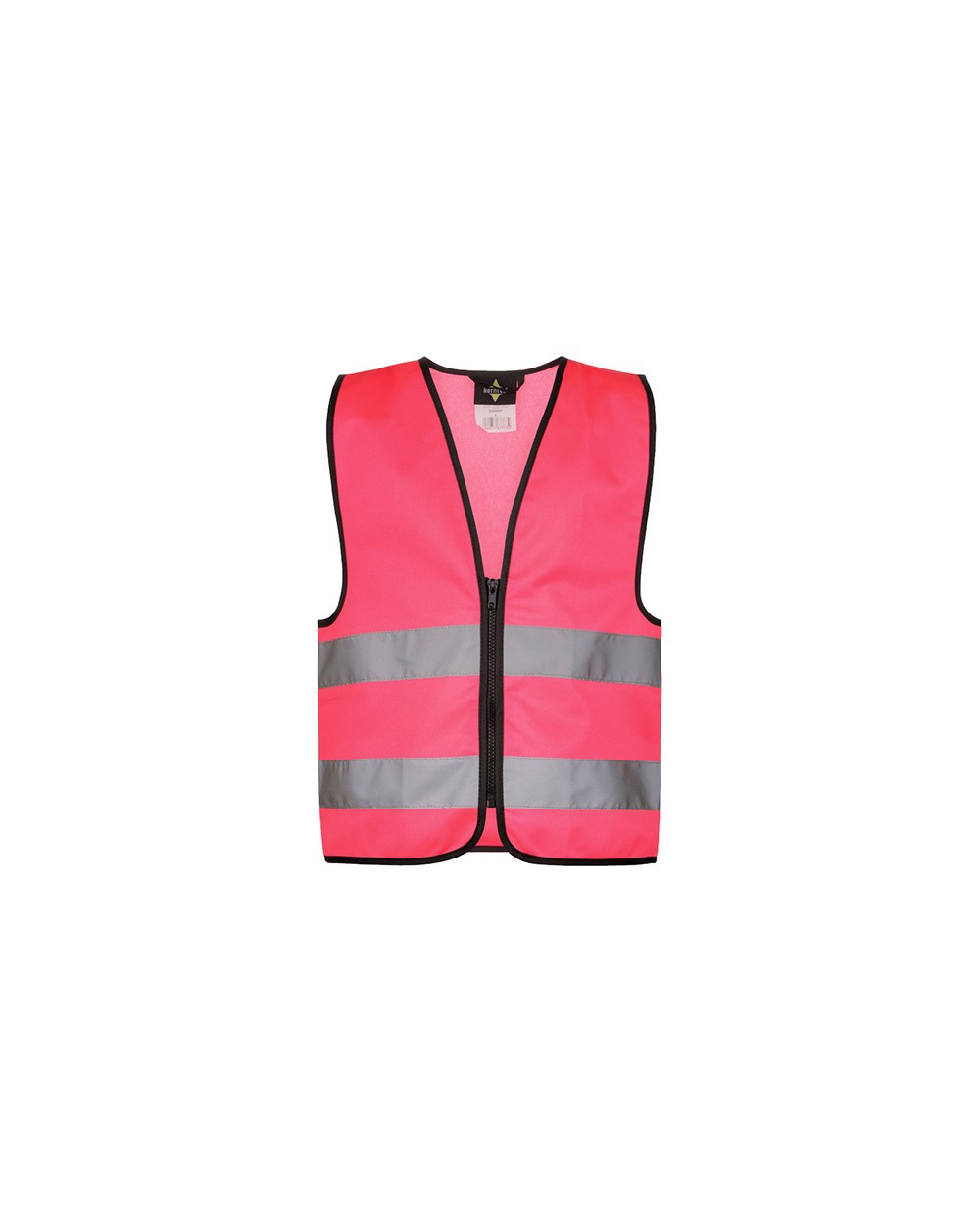 Fluo vestjes KORNTEX SAFETY VEST FOR KIDS WITH ZIPPER voor bedrukking &amp; borduring