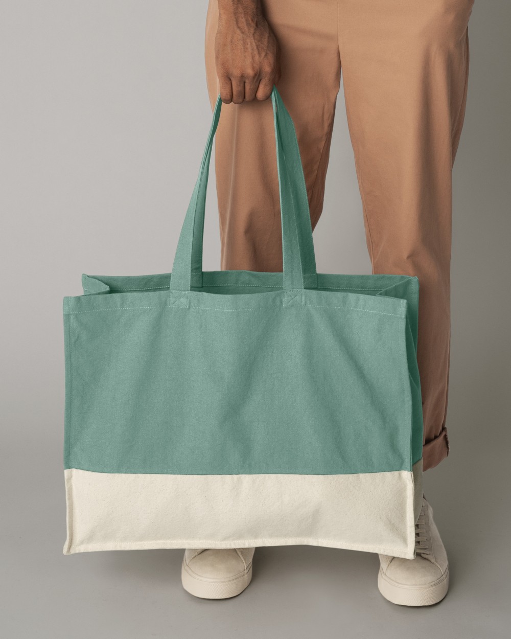 Tassen & Zakken WESTFORDMILL EARTHAWARE® ORGANIC CONTRAST SHOPPER voor bedrukking &amp; borduring