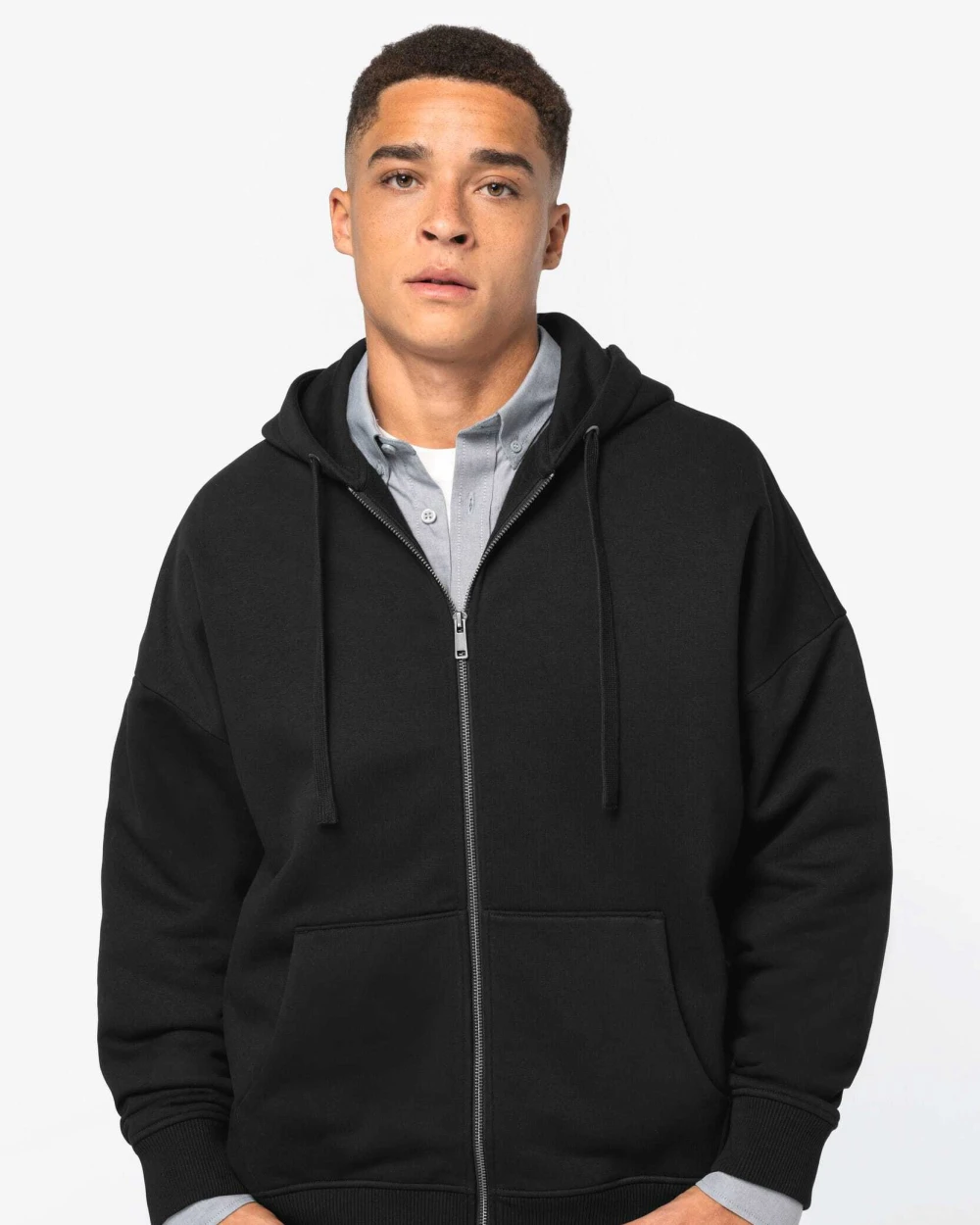 Sweat-shirts personnalisable NATIVE SPIRIT Sweat-shirt écoresponsable zippé à capuche oversize unisexe