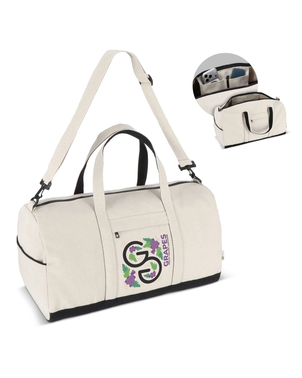 Sacs & Bagagerie personnalisable INSIDEOUT Sac de voyage/sport InSideOut Reuuz Canvas 28 x 56 x 28 cm