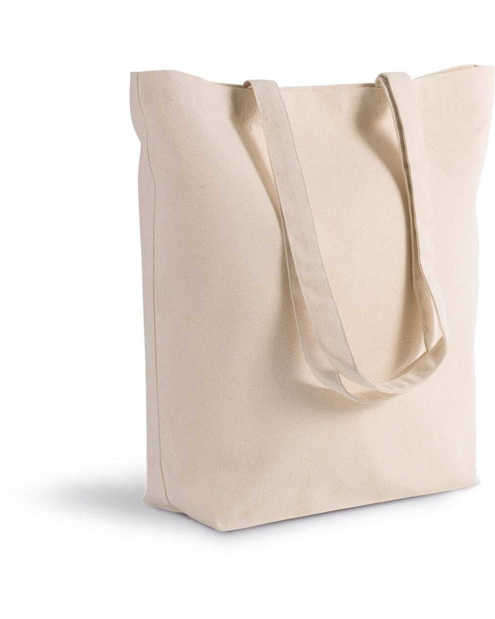 Tote bags KIMOOD Shopper van biologisch katoen voor bedrukking &amp; borduring
