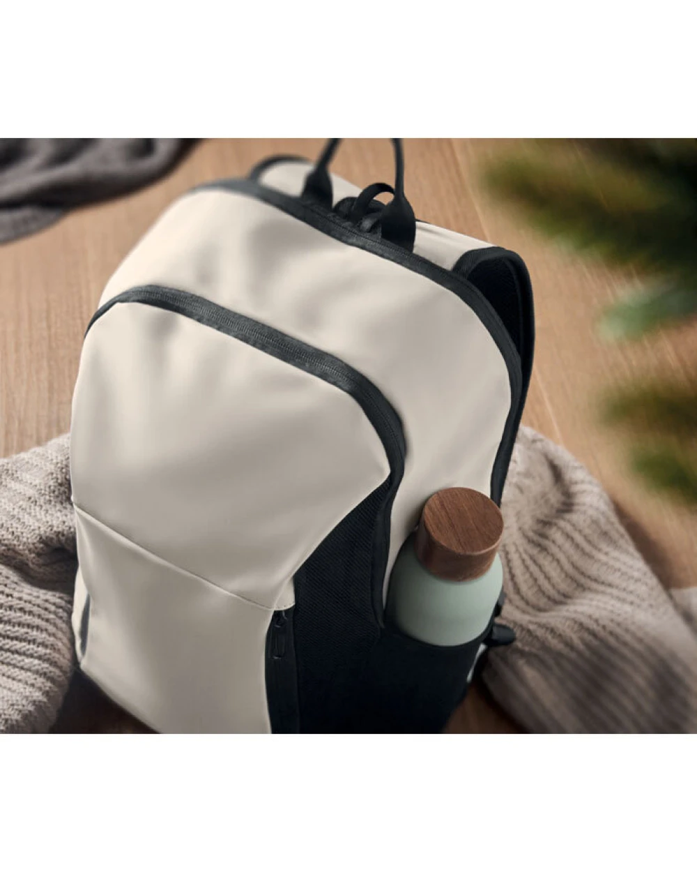 4DO 15" Laptop-Rucksack PU Taschen personalisierbar