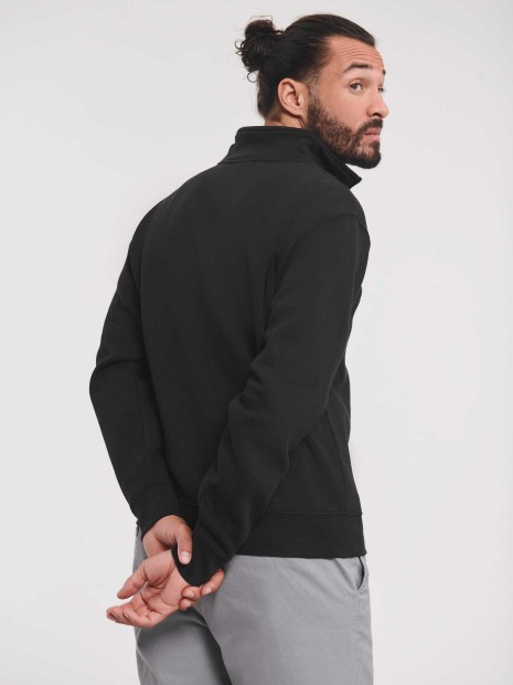 Sweat-shirts à personnaliser RUSSELL Sweat Col Zippé Authentic 