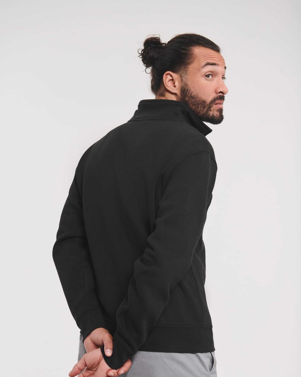 Sweat-shirts personnalisable RUSSELL Sweat Col Zippé Authentic