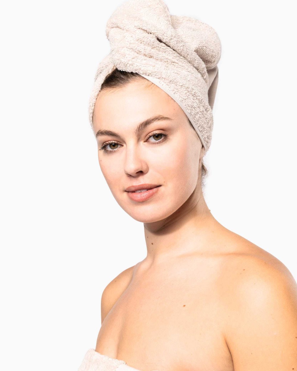 Bad artikelen KARIBAN Biologische handdoek 100 x 50 cm voor bedrukking &amp; borduring